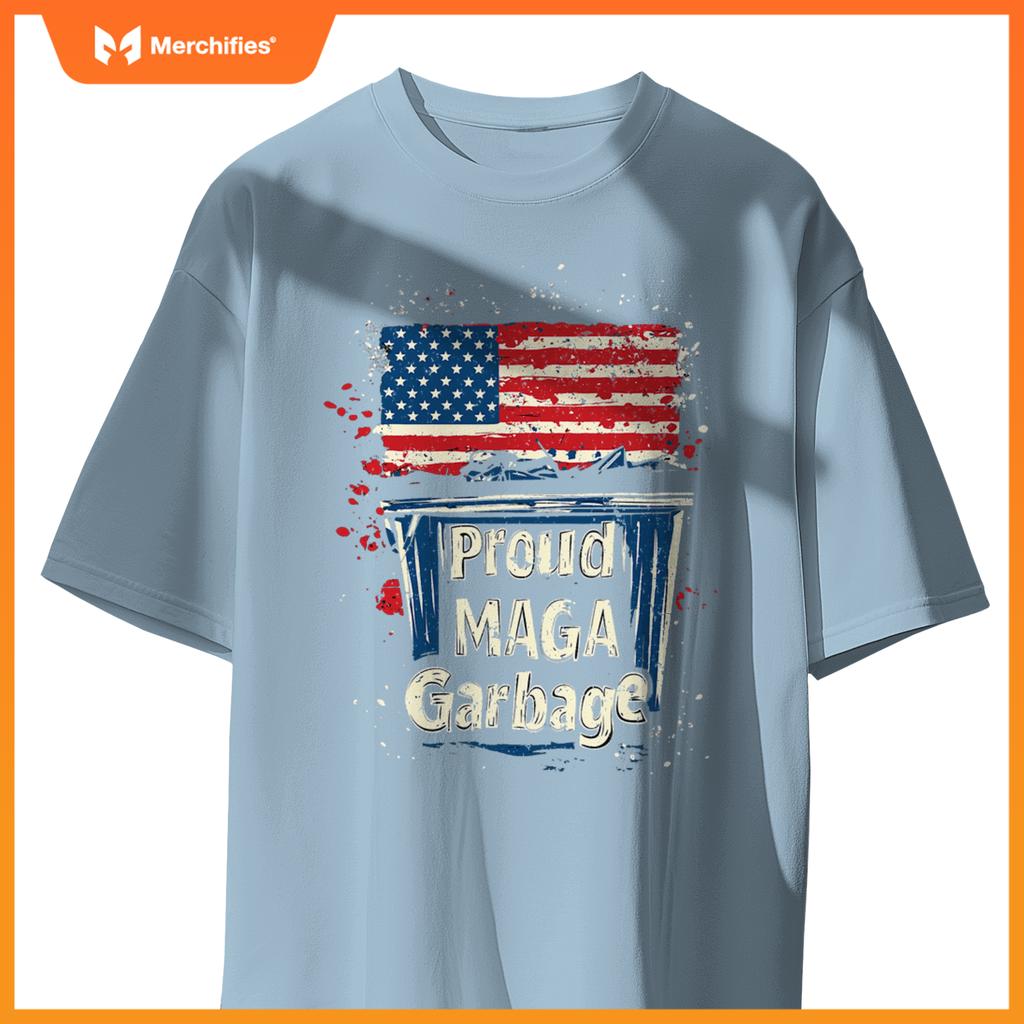 Proud maga garbage patriotic pro trump, anti president biden T-Shirt