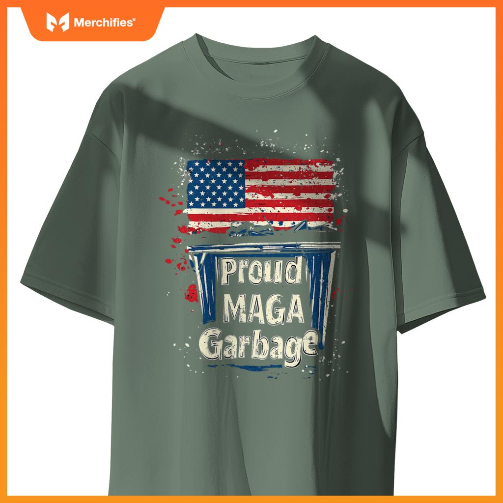 Proud maga garbage patriotic pro trump, anti president biden T-Shirt
