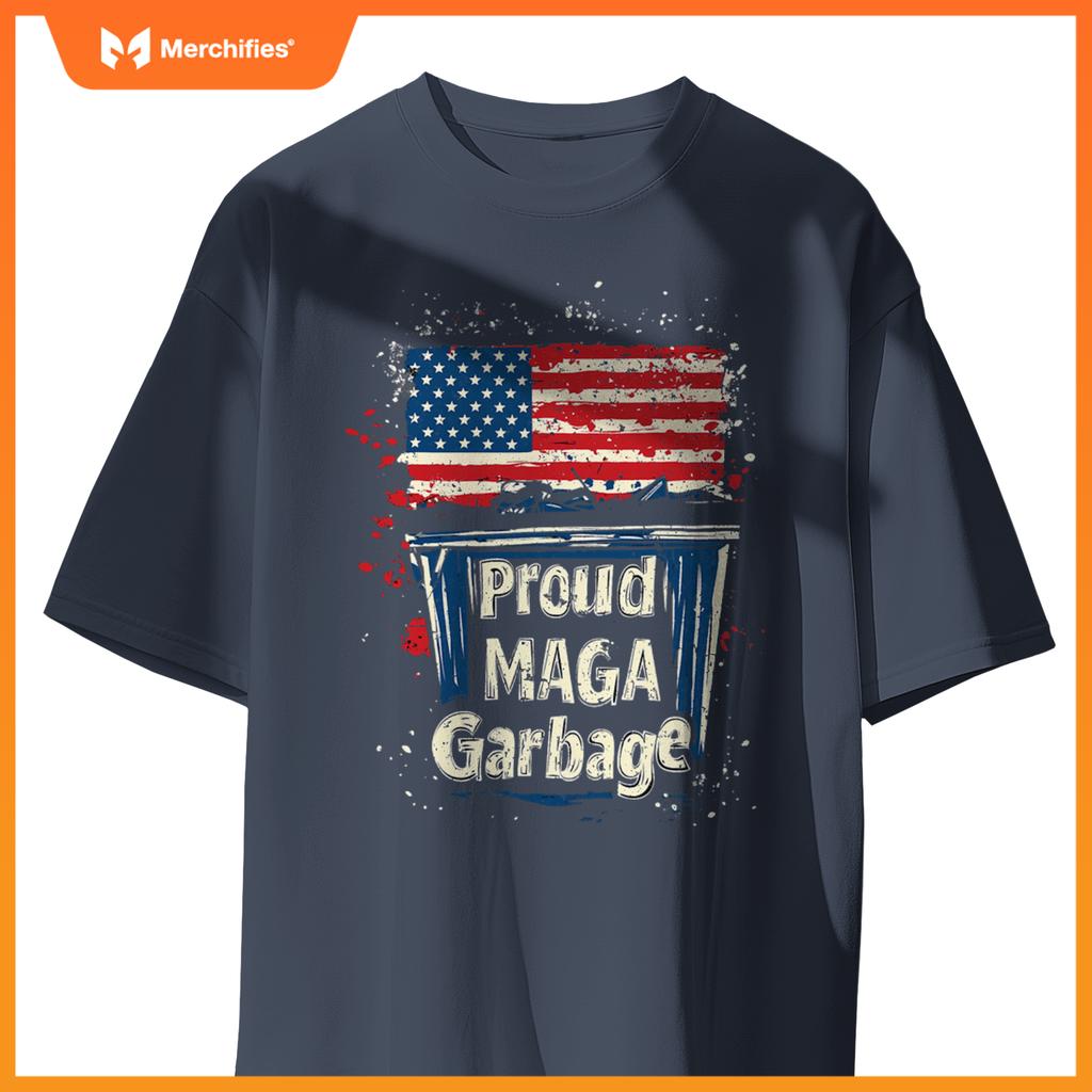 Proud maga garbage patriotic pro trump, anti president biden T-Shirt