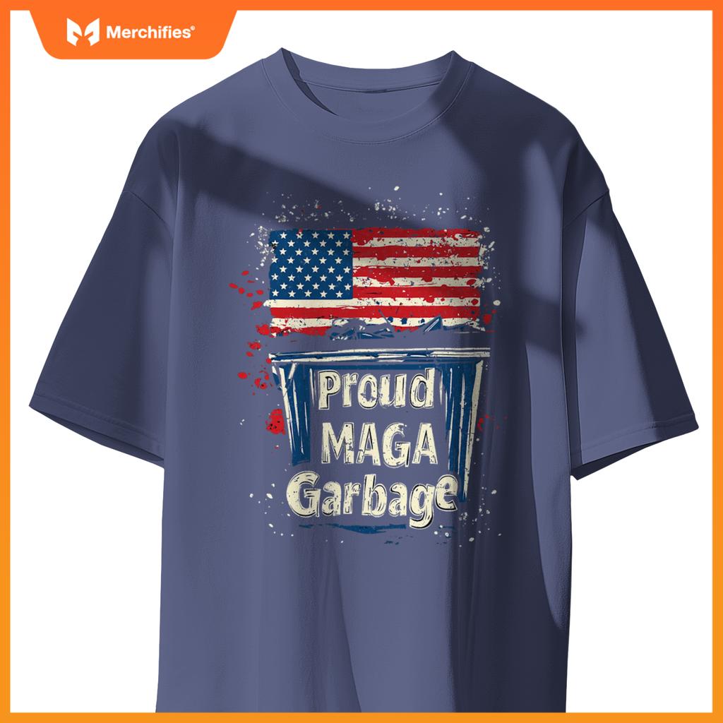 Proud maga garbage patriotic pro trump, anti president biden T-Shirt