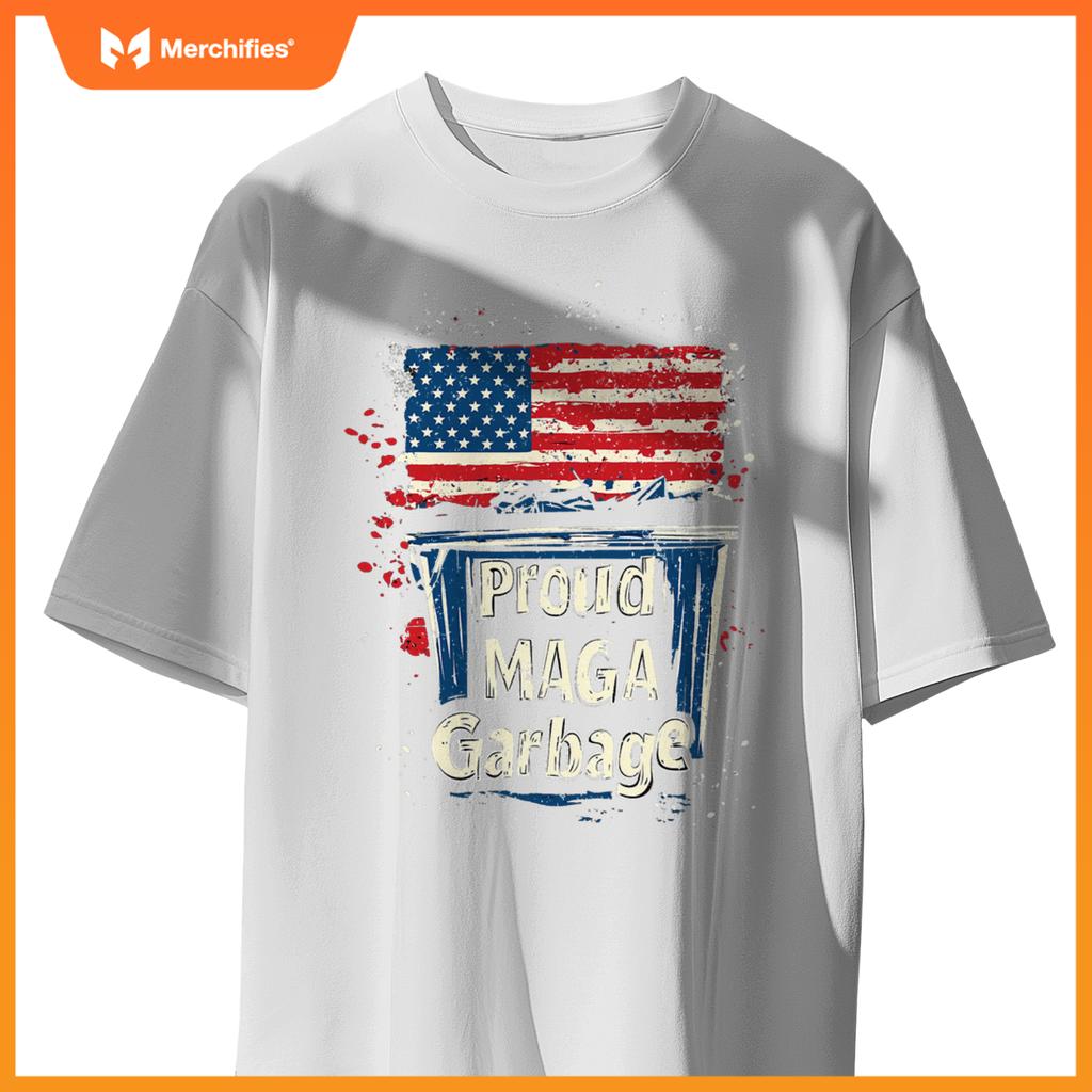 Proud maga garbage patriotic pro trump, anti president biden T-Shirt