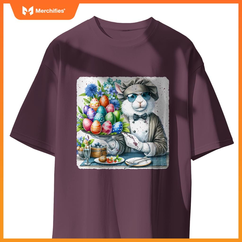 Rabbit In Sunglasses As A Gourmet Chef In A Restaurant T-Shirt