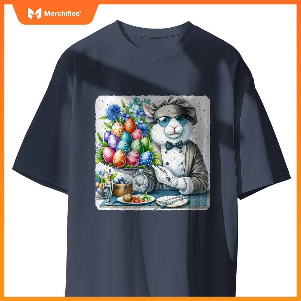 Rabbit In Sunglasses As A Gourmet Chef In A Restaurant T-Shirt
