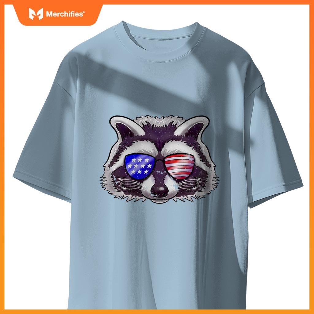 Raccoon - patriotic animals 4th of july usa raccoon T-Shirt