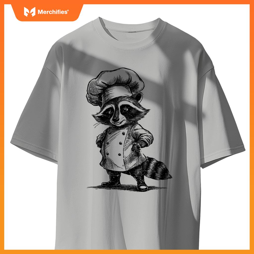 Raccoon Chef Trash Panda  Cooking Lover T-Shirt