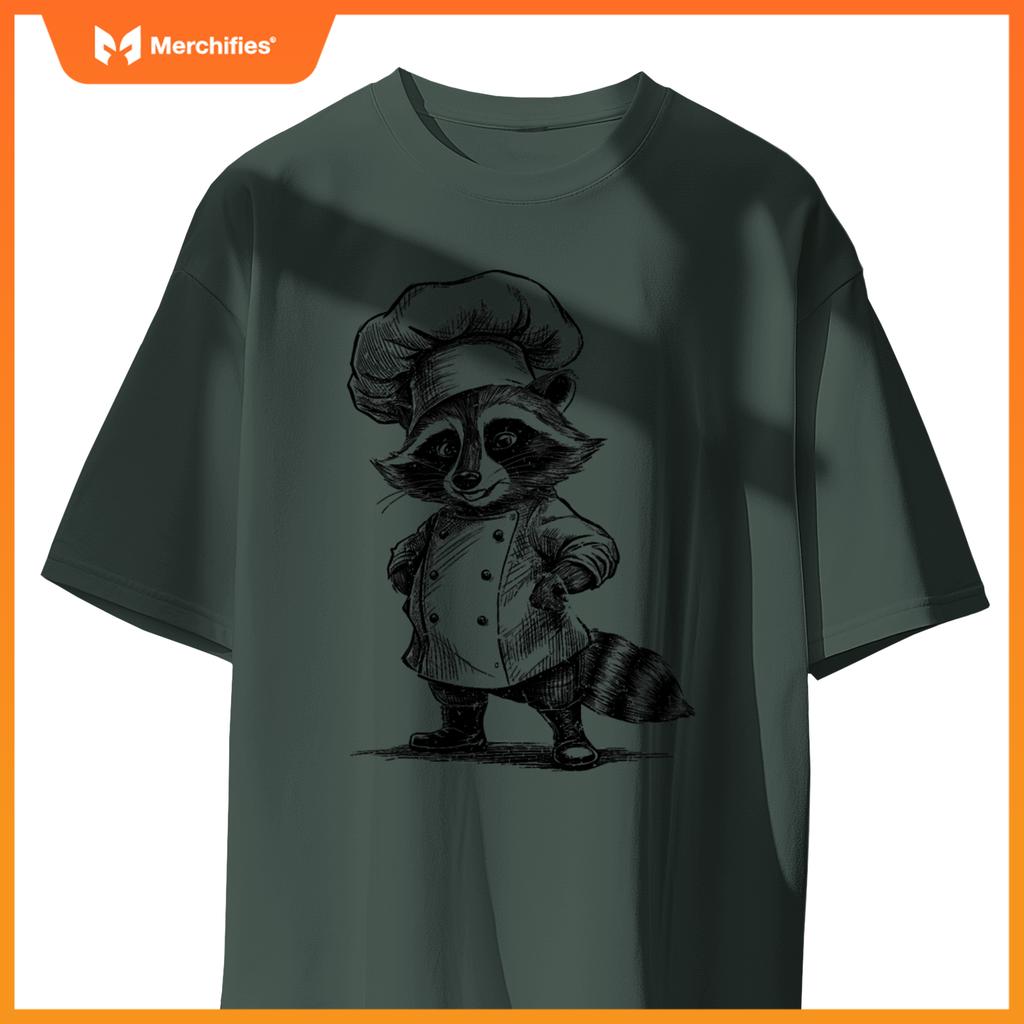 Raccoon Chef Trash Panda  Cooking Lover T-Shirt