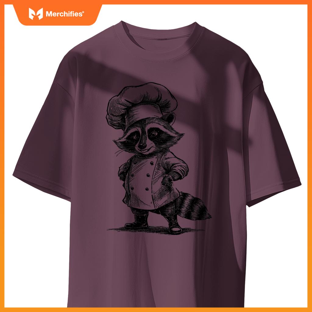 Raccoon Chef Trash Panda  Cooking Lover T-Shirt