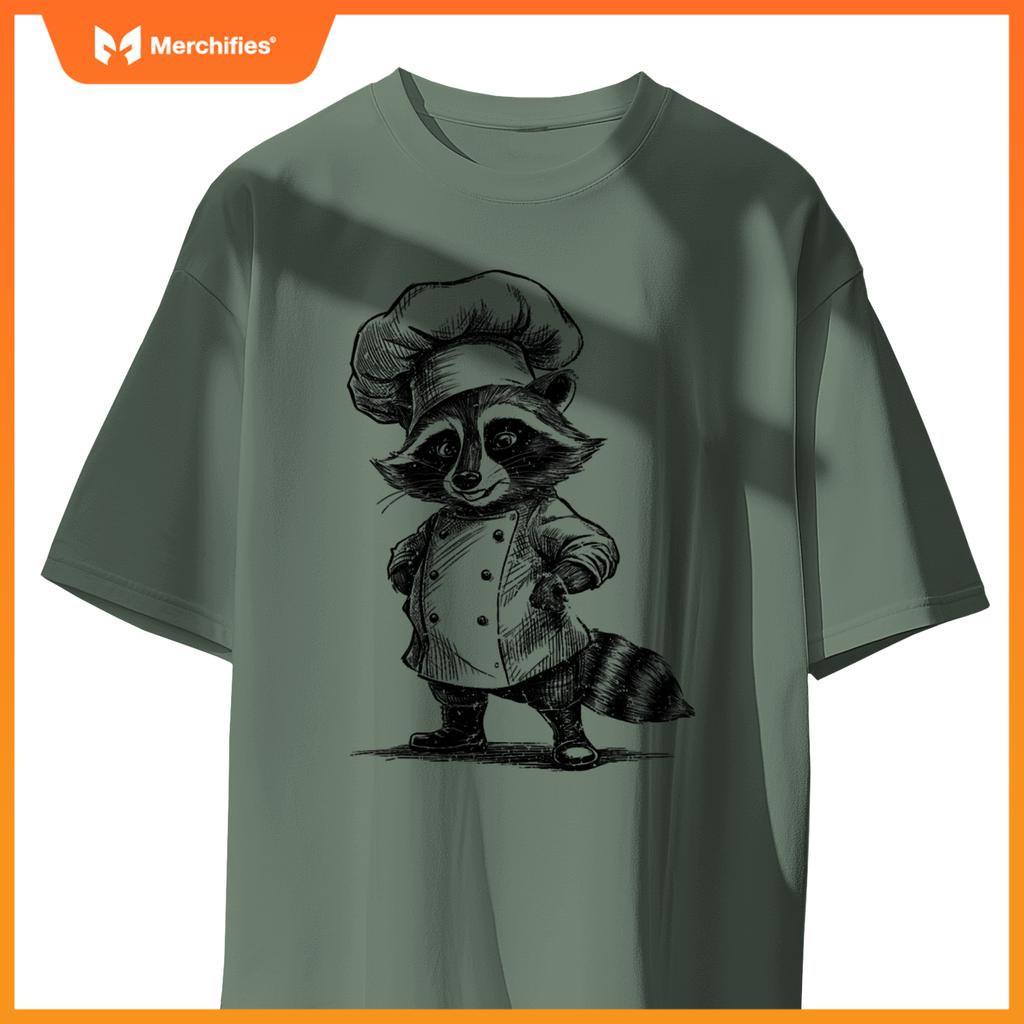 Raccoon Chef Trash Panda  Cooking Lover T-Shirt