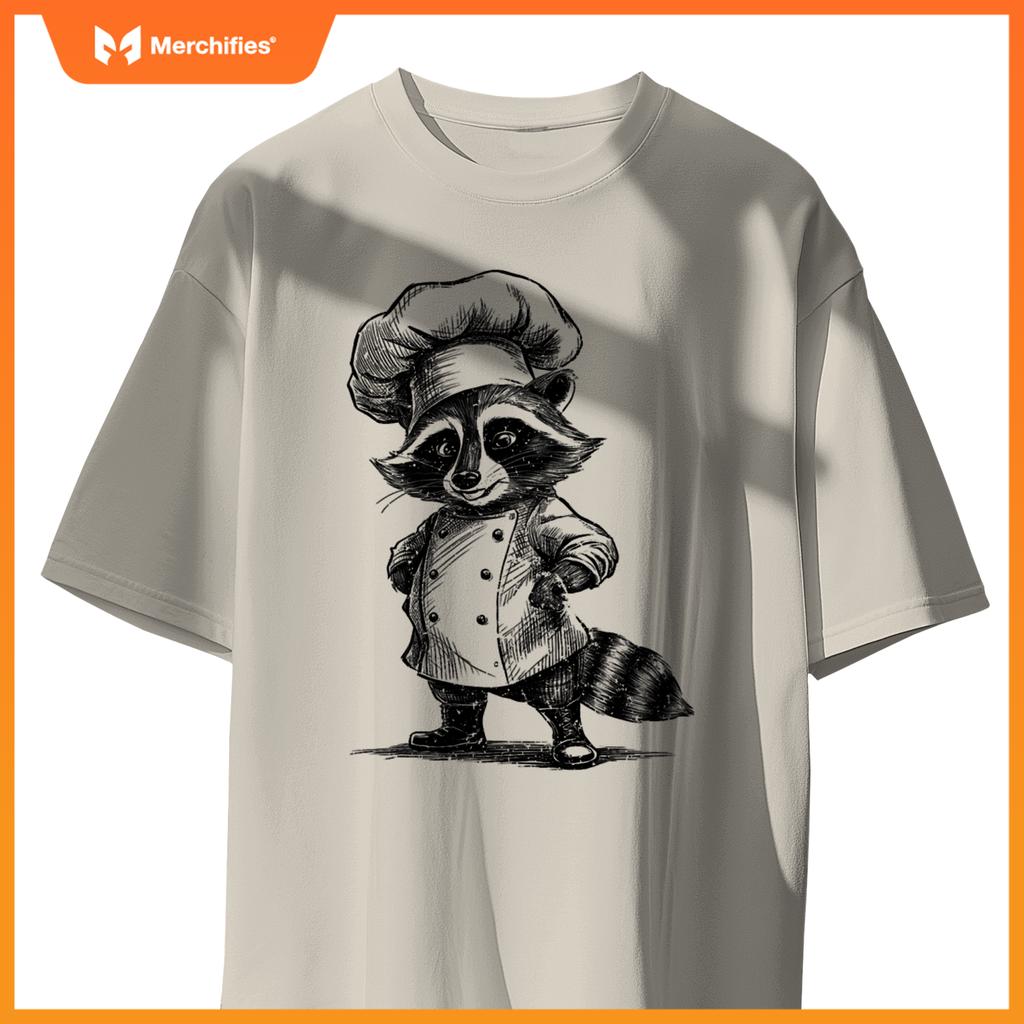 Raccoon Chef Trash Panda  Cooking Lover T-Shirt