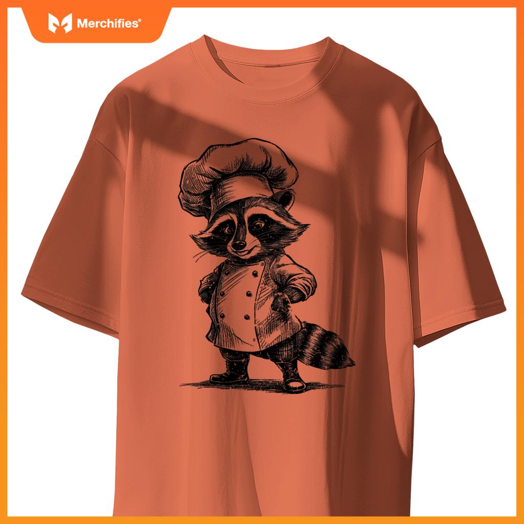 Raccoon Chef Trash Panda  Cooking Lover T-Shirt