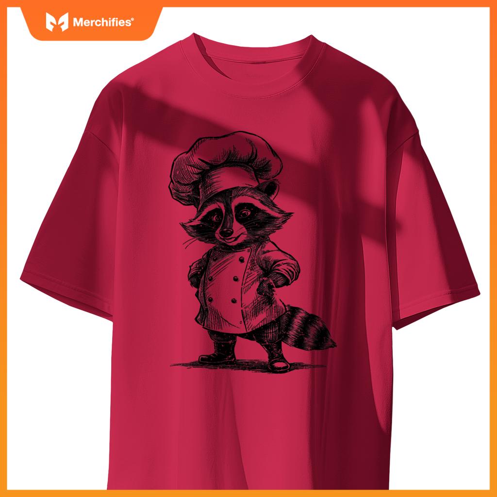Raccoon Chef Trash Panda  Cooking Lover T-Shirt