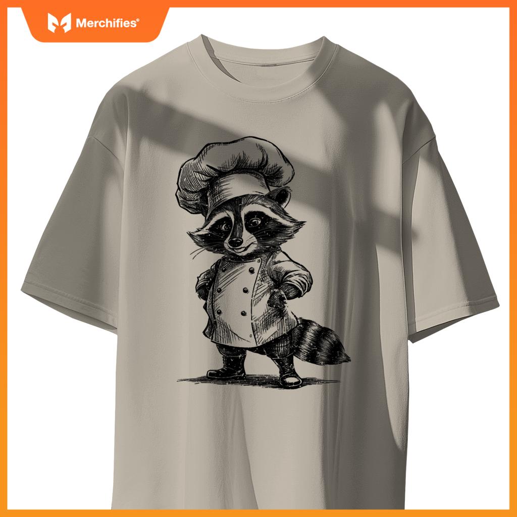 Raccoon Chef Trash Panda  Cooking Lover T-Shirt