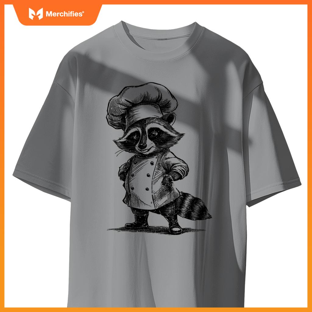 Raccoon Chef Trash Panda  Cooking Lover T-Shirt