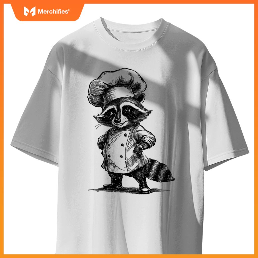 Raccoon Chef Trash Panda  Cooking Lover T-Shirt