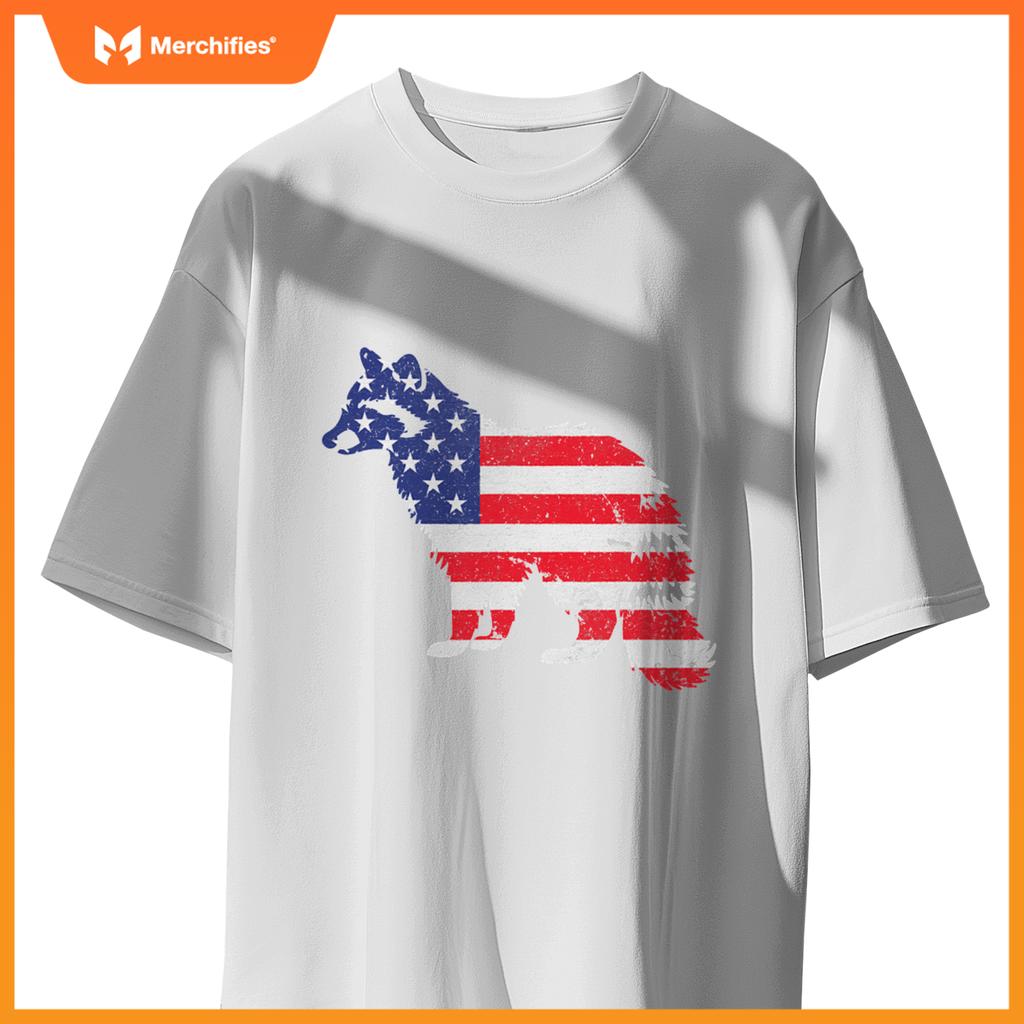 Raccoon independence day patriotic usa flag 4th of july T-Shirt