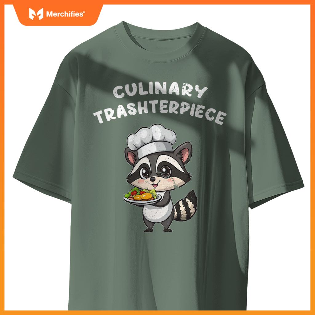 Raccoon Lover Chef Cook Cooking Kawaii Cute Raccoon T-Shirt