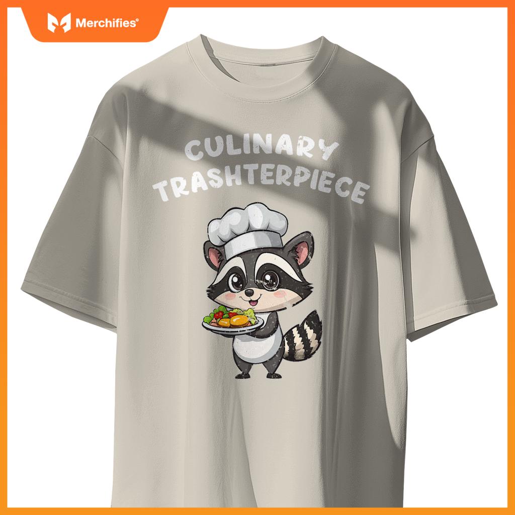 Raccoon Lover Chef Cook Cooking Kawaii Cute Raccoon T-Shirt
