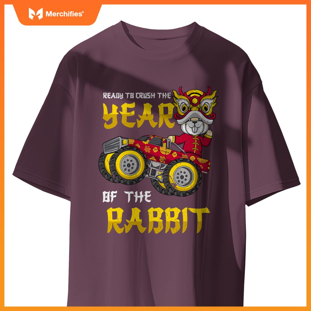 Ready To Crush Chinese Year Rabbit 2023 Monster Truck Boys T-Shirt