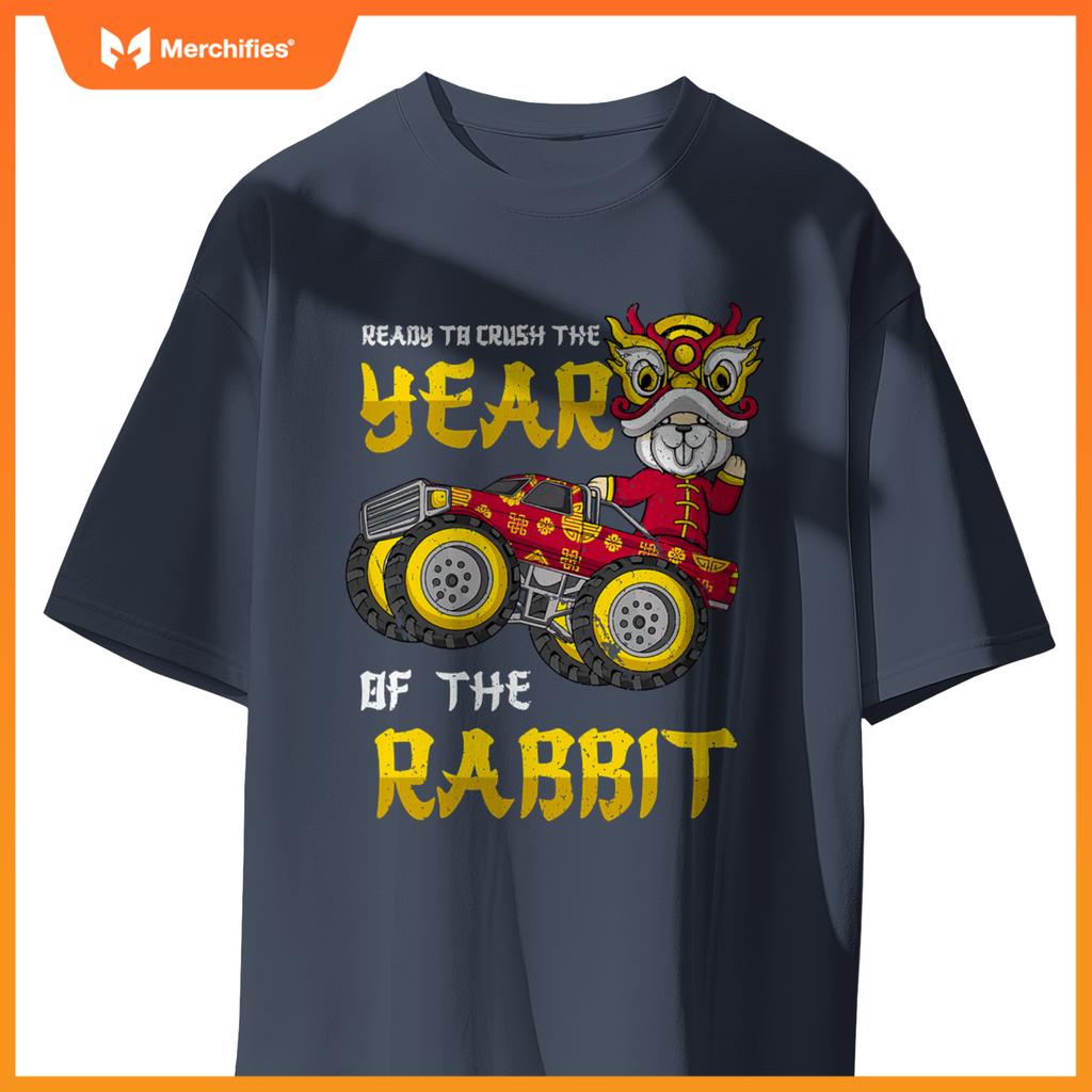 Ready To Crush Chinese Year Rabbit 2023 Monster Truck Boys T-Shirt
