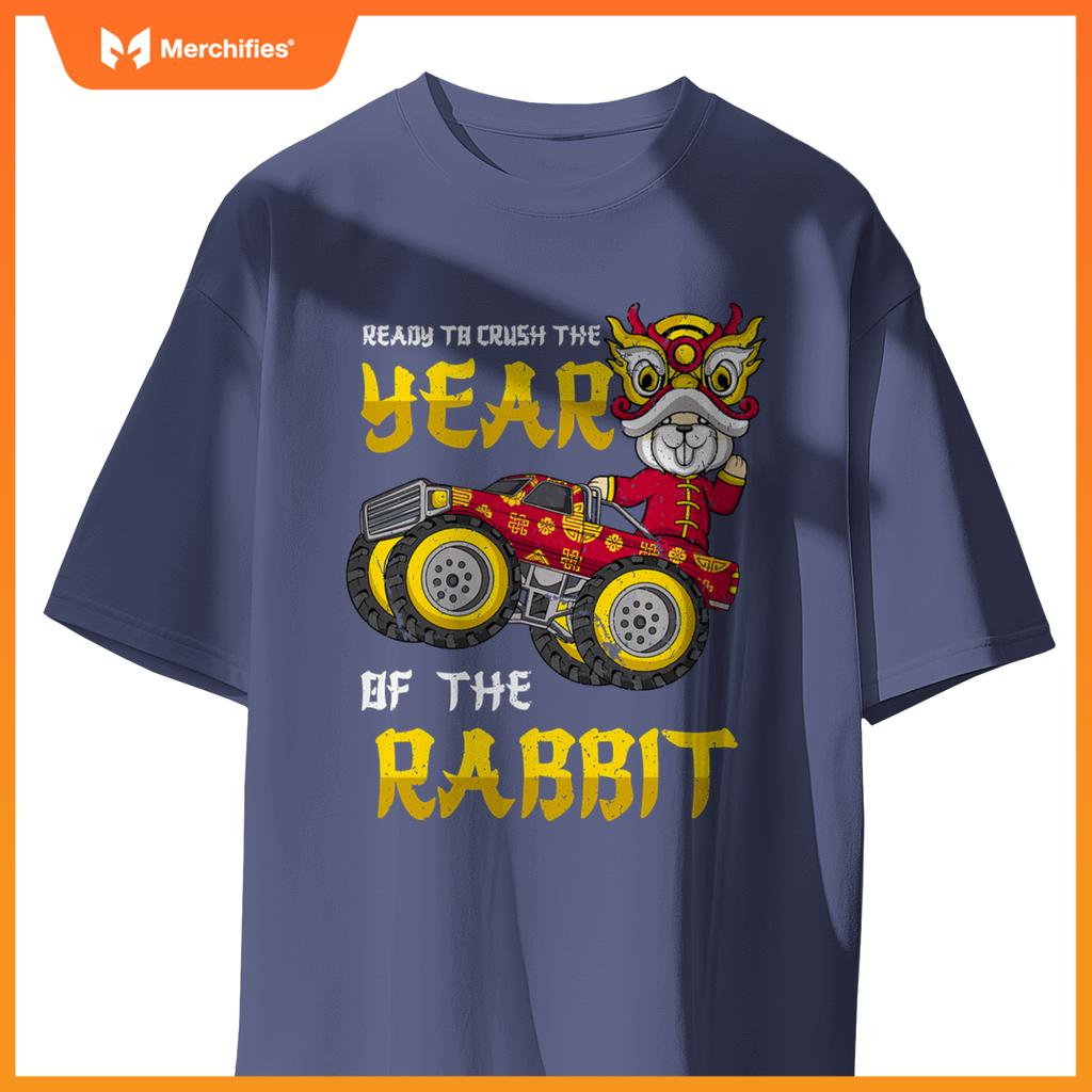 Ready To Crush Chinese Year Rabbit 2023 Monster Truck Boys T-Shirt