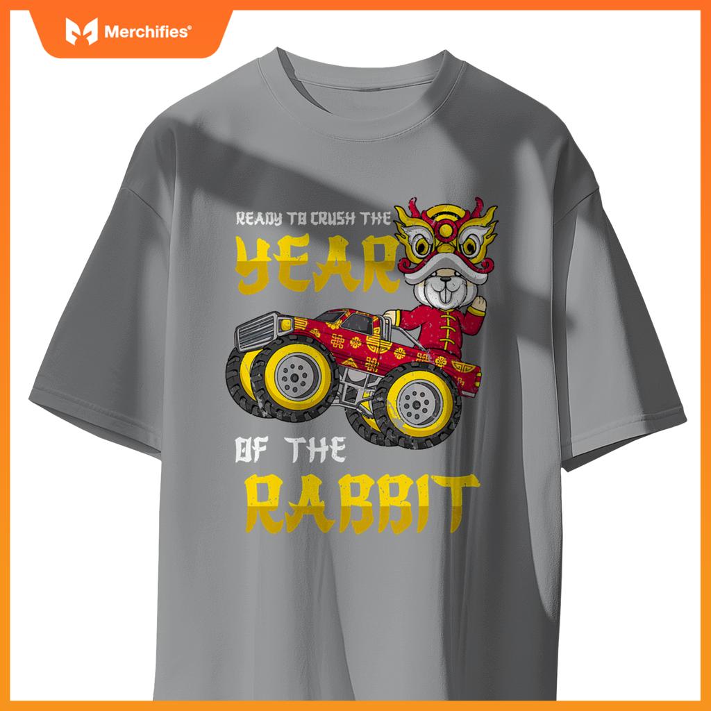 Ready To Crush Chinese Year Rabbit 2023 Monster Truck Boys T-Shirt