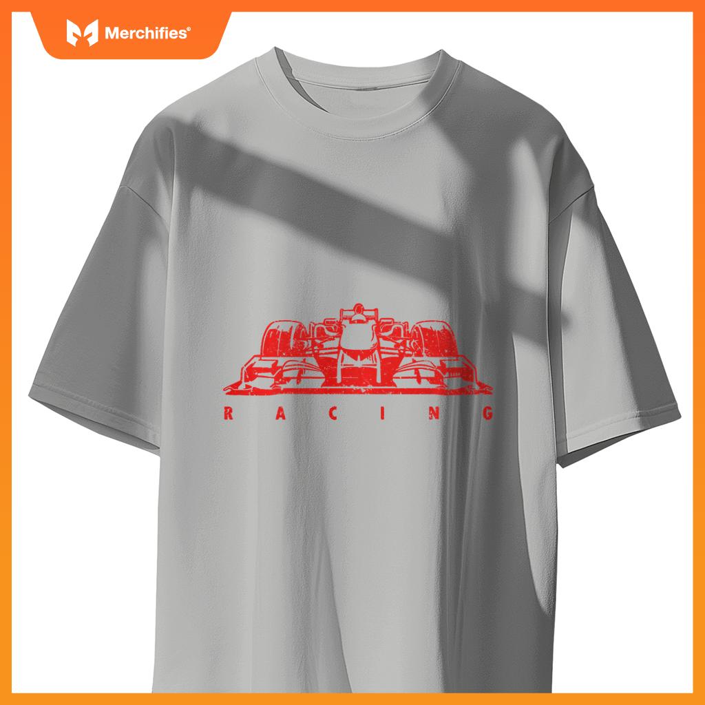 Red Mula Racing Lovers Silhouette Race Car Fan T-Shirt