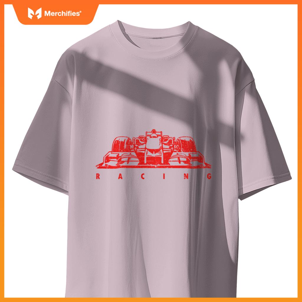Red Mula Racing Lovers Silhouette Race Car Fan T-Shirt