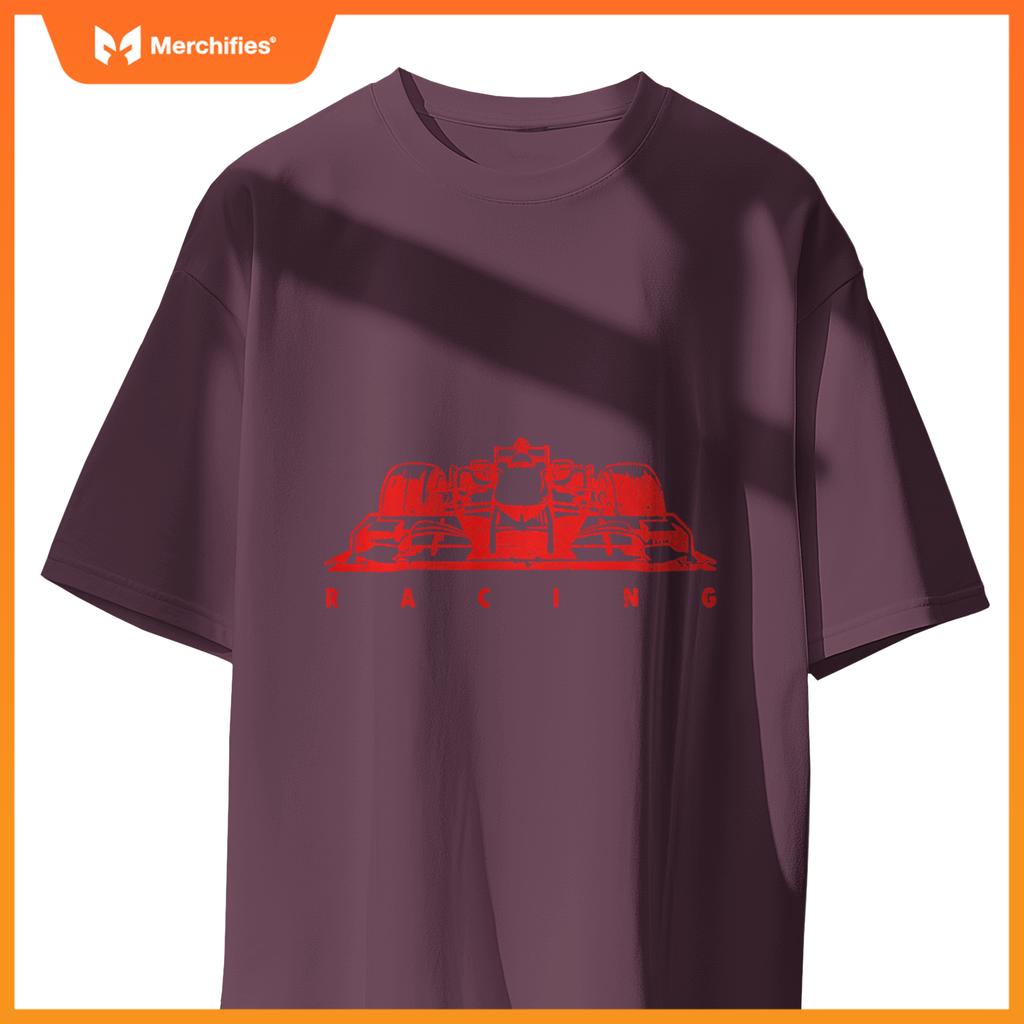 Red Mula Racing Lovers Silhouette Race Car Fan T-Shirt