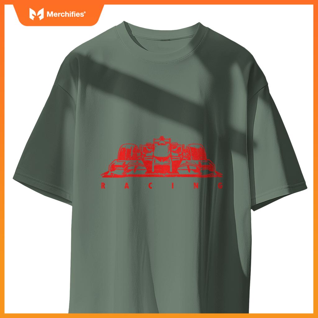 Red Mula Racing Lovers Silhouette Race Car Fan T-Shirt