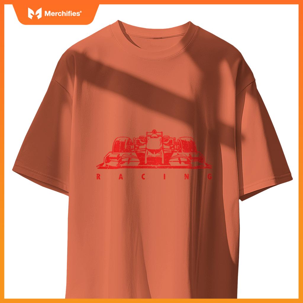 Red Mula Racing Lovers Silhouette Race Car Fan T-Shirt
