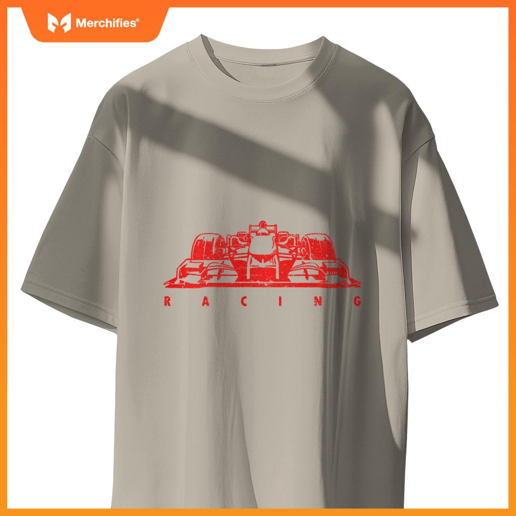 Red Mula Racing Lovers Silhouette Race Car Fan T-Shirt