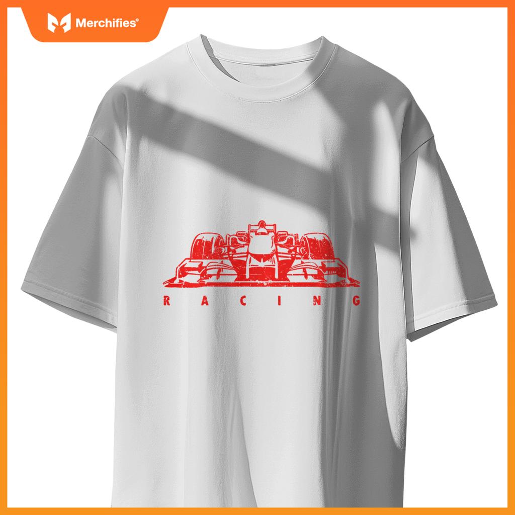 Red Mula Racing Lovers Silhouette Race Car Fan T-Shirt