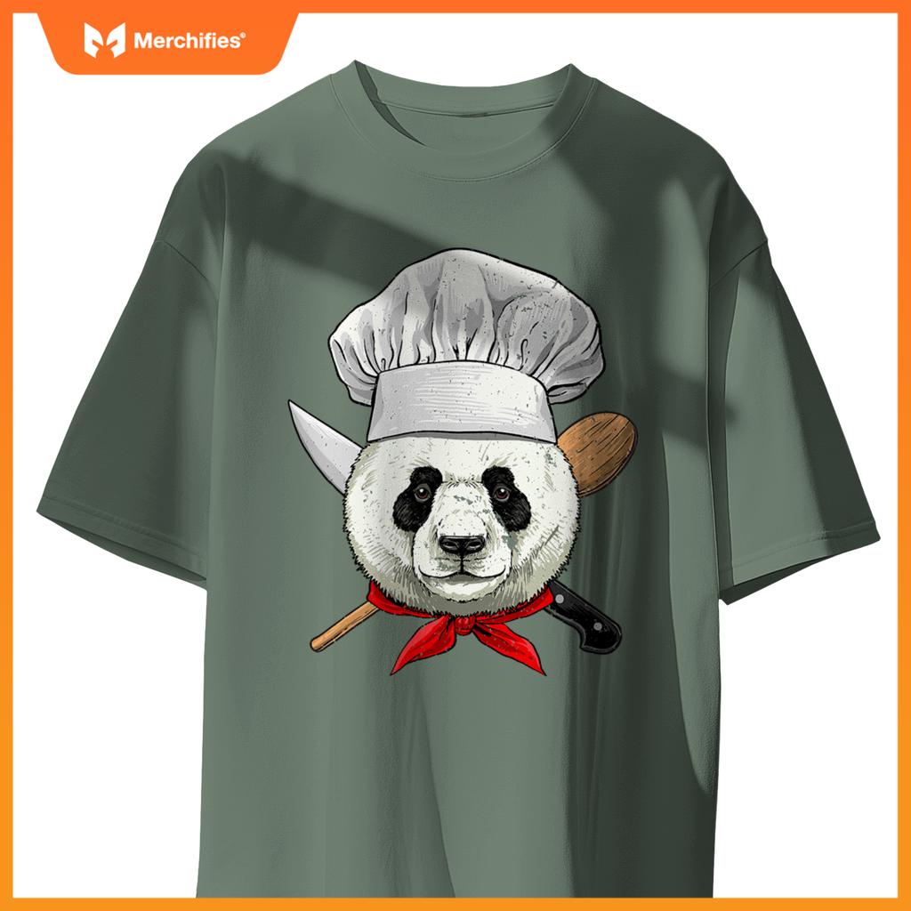 Restaurant Panda Chef Cook Culinary Kitchen Cooking Lover T-Shirt