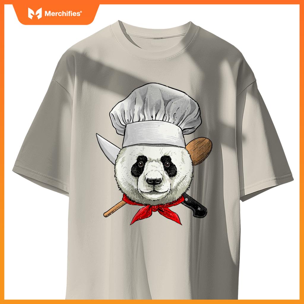 Restaurant Panda Chef Cook Culinary Kitchen Cooking Lover T-Shirt