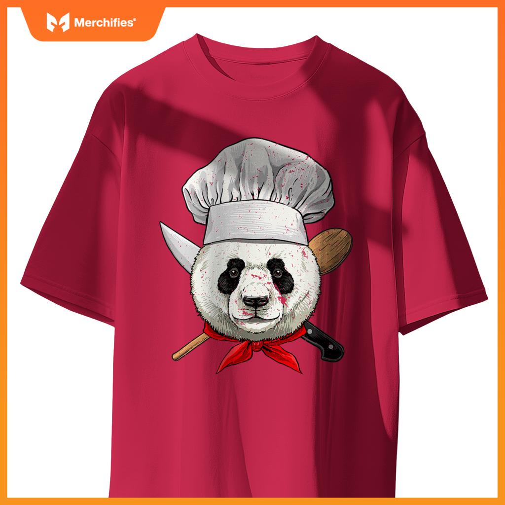 Restaurant Panda Chef Cook Culinary Kitchen Cooking Lover T-Shirt