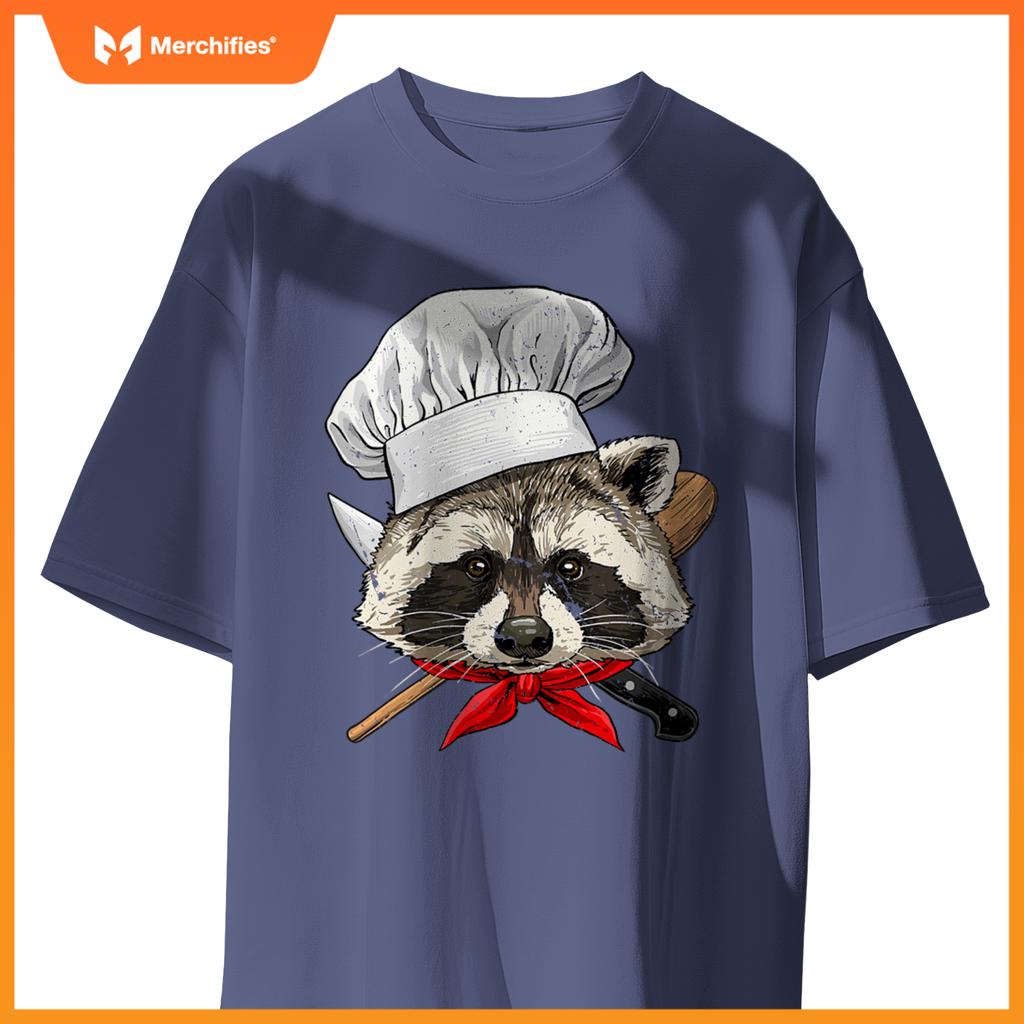 Restaurant Raccoon Chef Cook Culinary Kitchen Cooking Lover T-Shirt