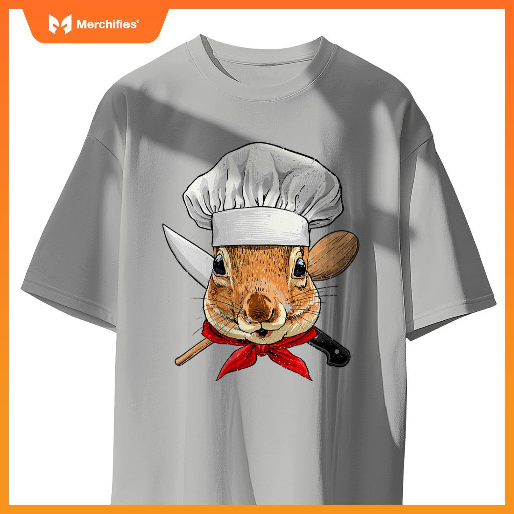 Restaurant Squirrel Chef Cook Kitchen Cooking Lover Rodents T-Shirt
