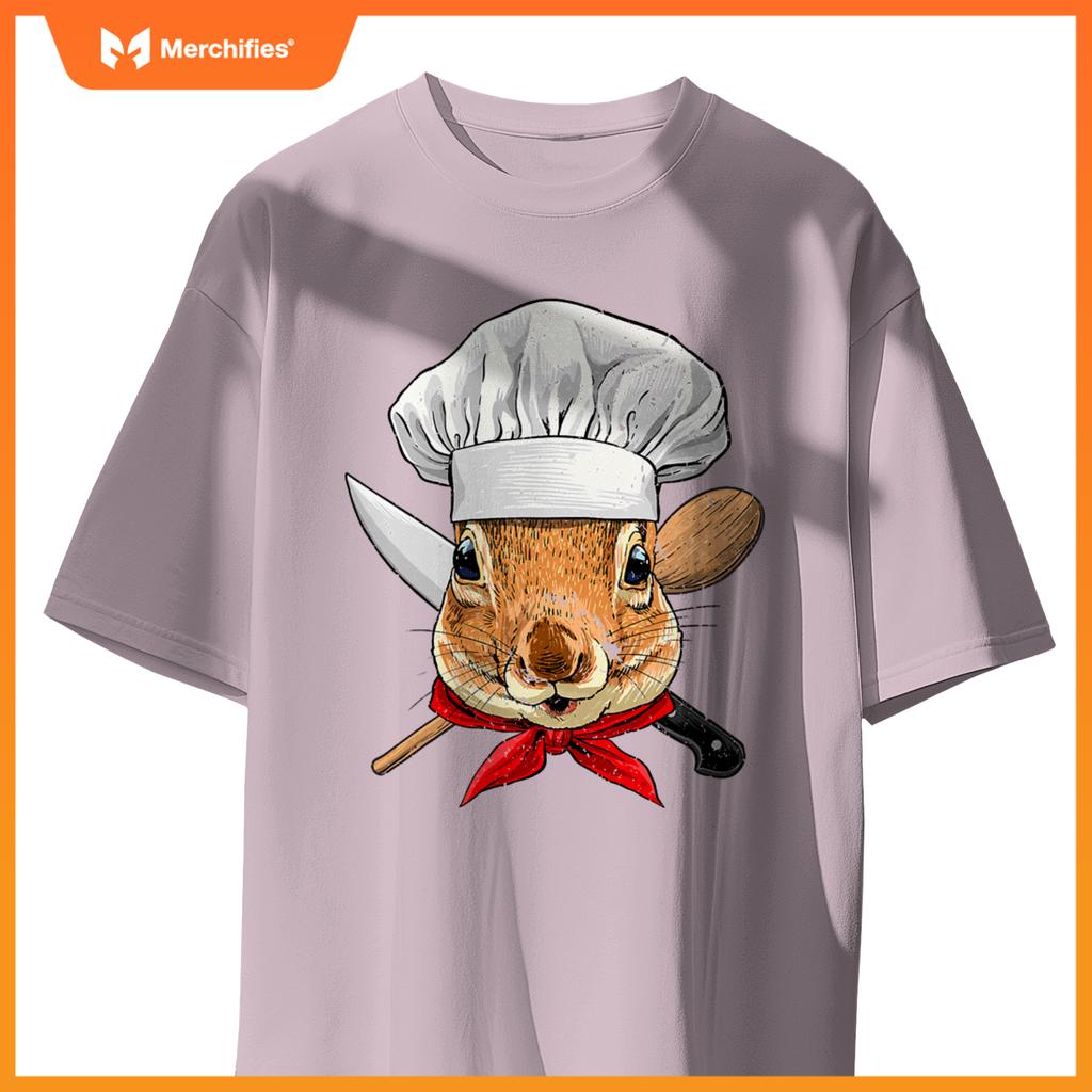 Restaurant Squirrel Chef Cook Kitchen Cooking Lover Rodents T-Shirt