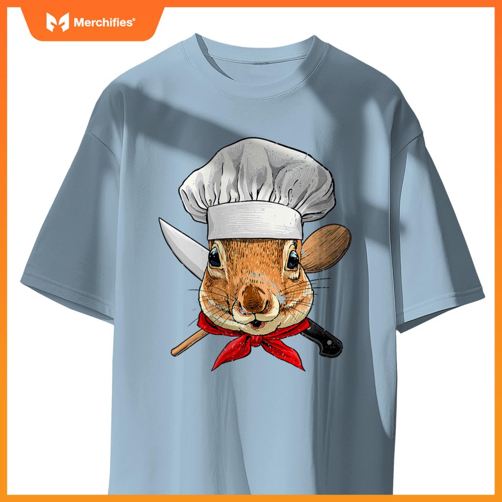 Restaurant Squirrel Chef Cook Kitchen Cooking Lover Rodents T-Shirt