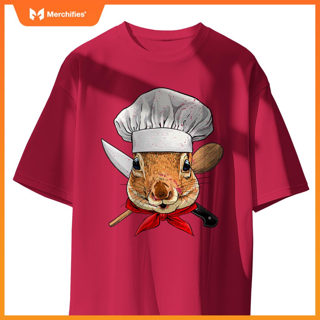 Restaurant Squirrel Chef Cook Kitchen Cooking Lover Rodents T-Shirt
