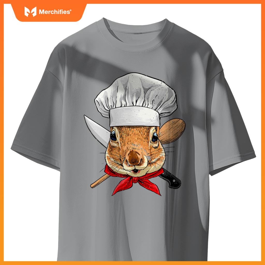 Restaurant Squirrel Chef Cook Kitchen Cooking Lover Rodents T-Shirt