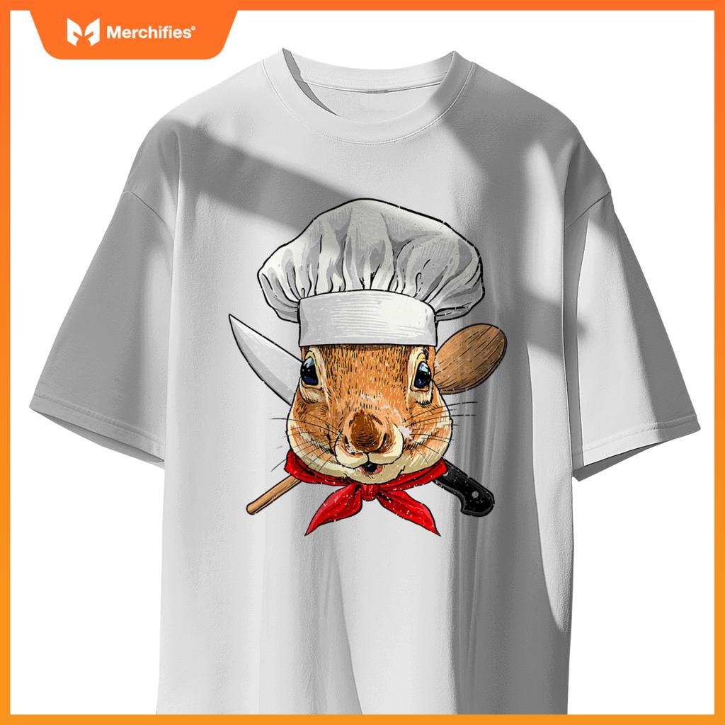 Restaurant Squirrel Chef Cook Kitchen Cooking Lover Rodents T-Shirt