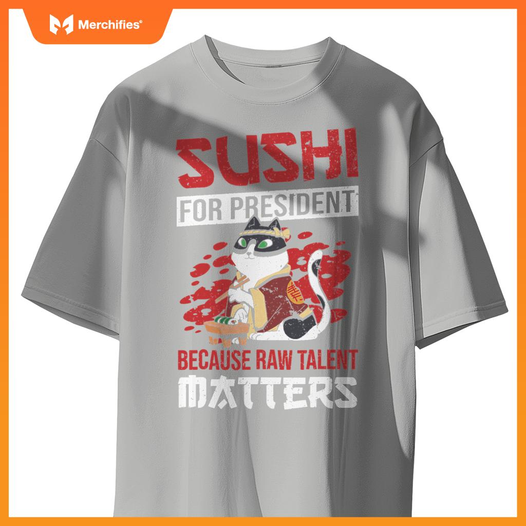 Rice Salmon Sushi Chef Costume T-Shirt
