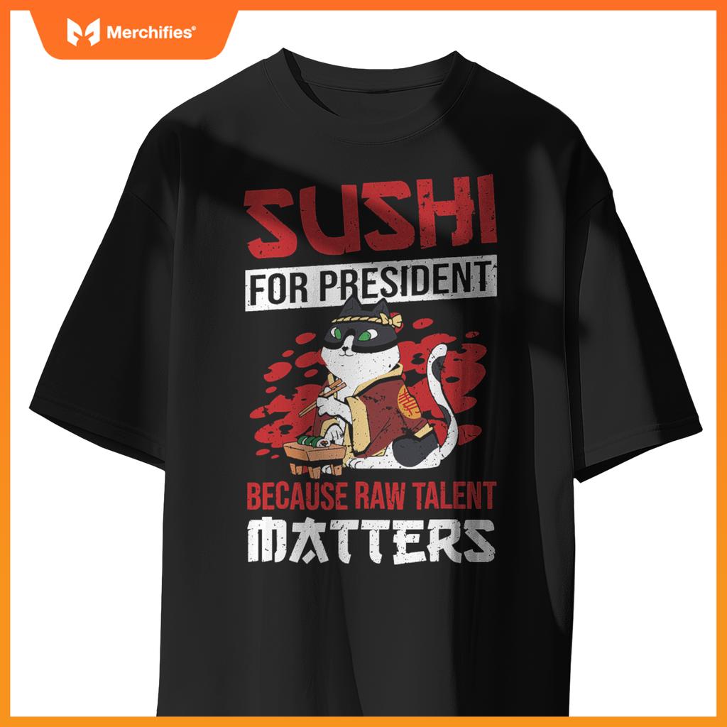 Rice Salmon Sushi Chef Costume T-Shirt
