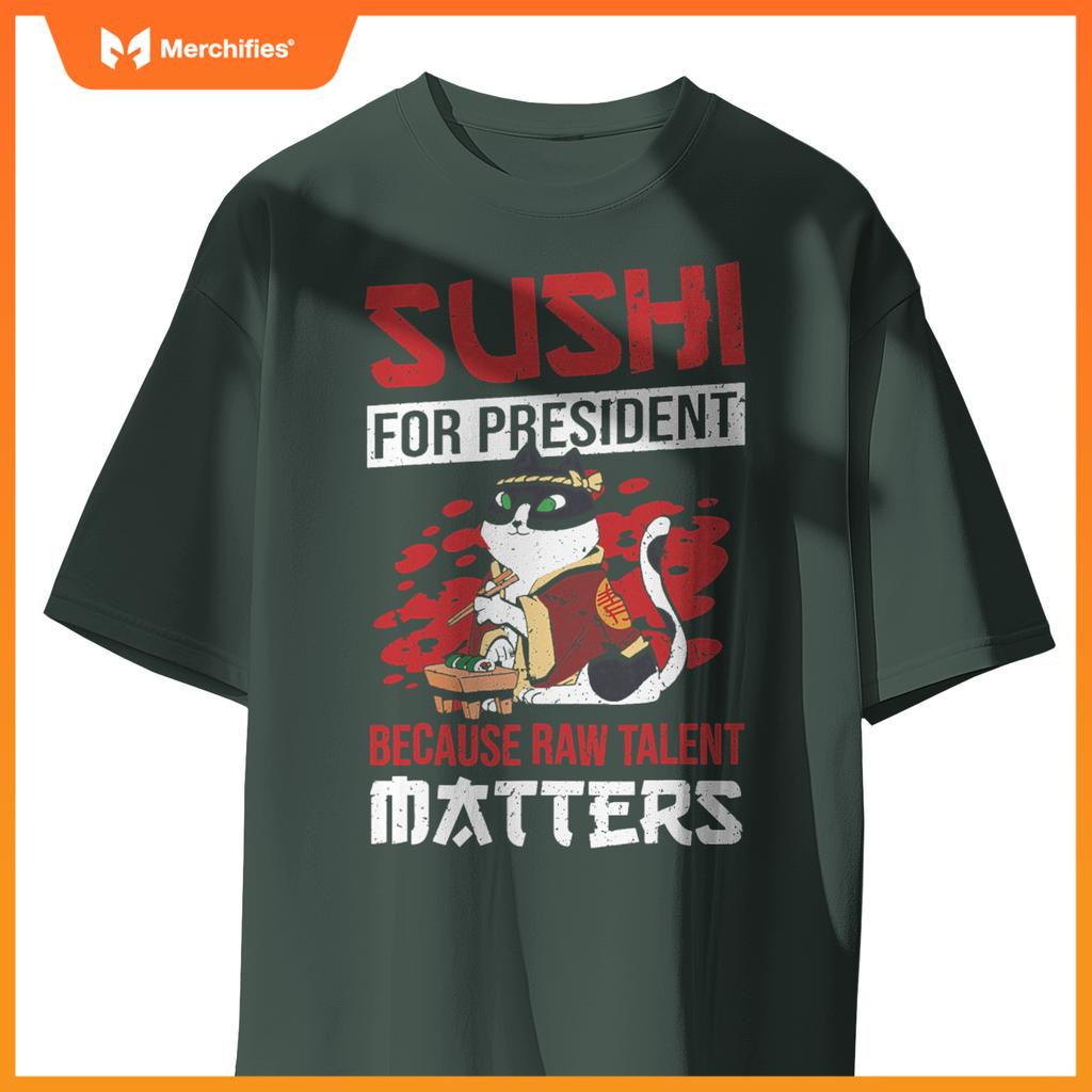 Rice Salmon Sushi Chef Costume T-Shirt
