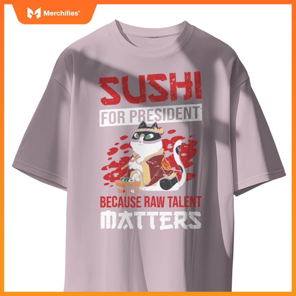 Rice Salmon Sushi Chef Costume T-Shirt