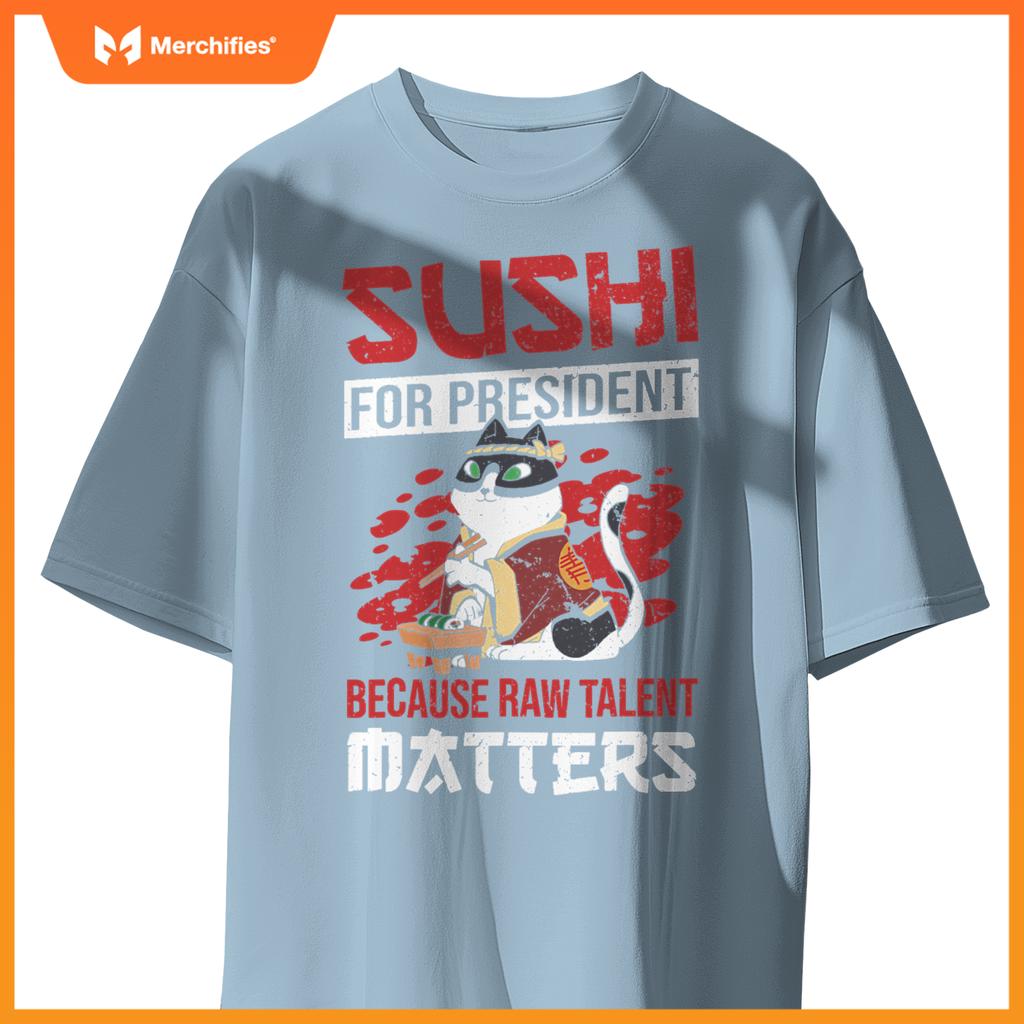 Rice Salmon Sushi Chef Costume T-Shirt