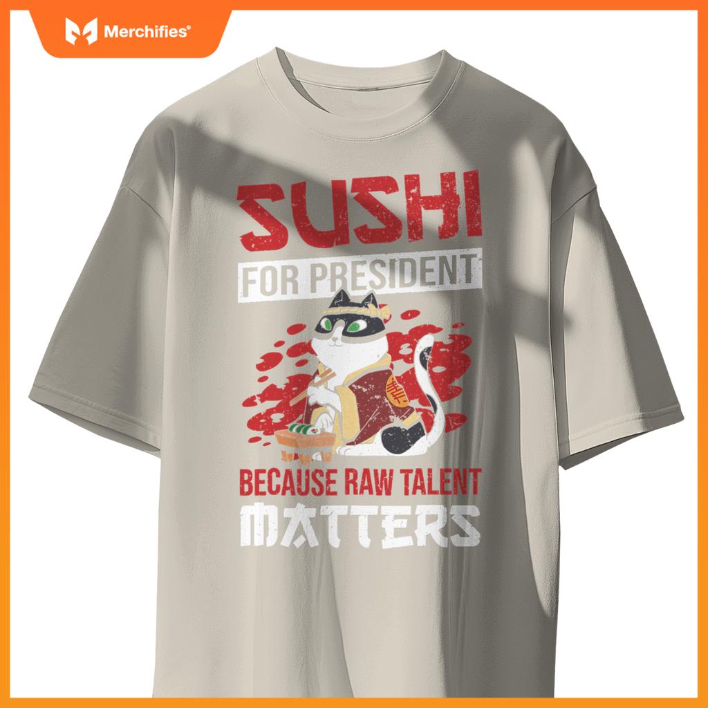 Rice Salmon Sushi Chef Costume T-Shirt