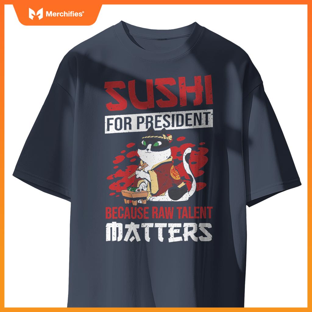 Rice Salmon Sushi Chef Costume T-Shirt