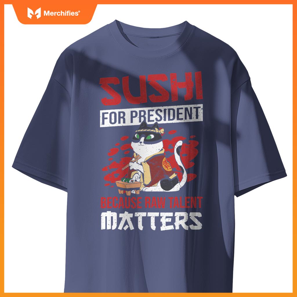 Rice Salmon Sushi Chef Costume T-Shirt